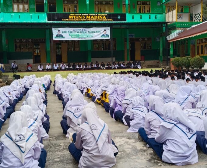 Dzikir Bersama Warnai Dukungan MTsN 5 Mandailing Natal untuk OMI Sumut Menuju Nasional